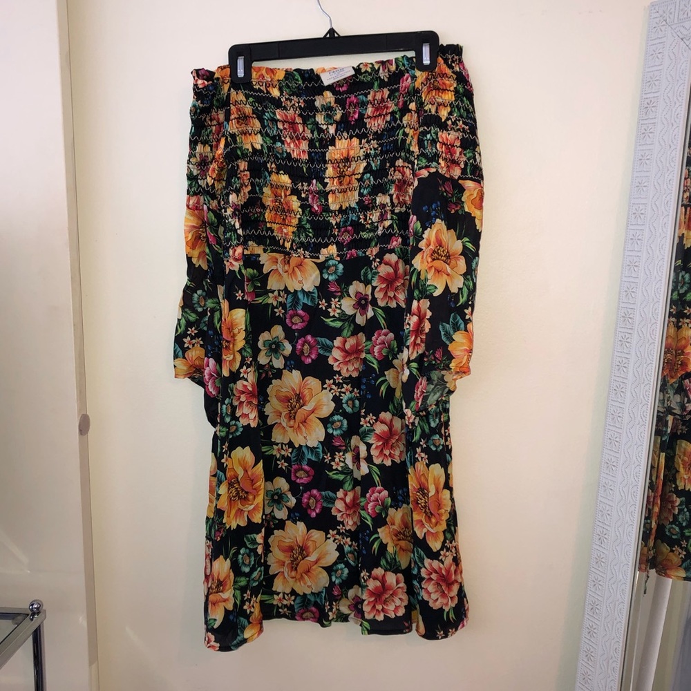Rio Farm Off Shoulder Floral Dress (Size M)